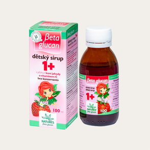 Beta glucan detský sirup1+ s príchuťou lesnej jahody